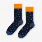 MUSICAL NOTES / NAVY BLUE